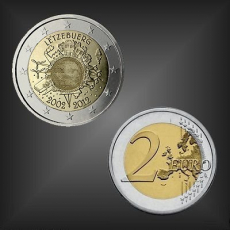 2 EURO 10 Jahre EURO Bargeld Luxemburg 2012