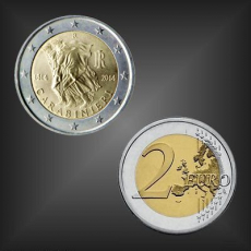 2 EURO Jahrestag Carabinieri Italien 2014