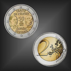 2 EURO Élysée Vertrag Frankreich 2013