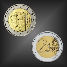 2 EURO Henri + Charlotte Luxemburg 2009